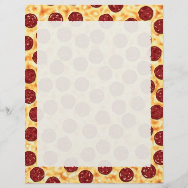 Lámina Patrón Pepperoni Pizza (Anverso)