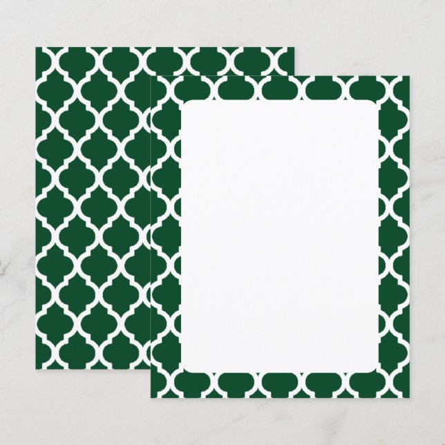 Lámina Patrón Quatrefoil de Wintergreen (Anverso / Reverso)