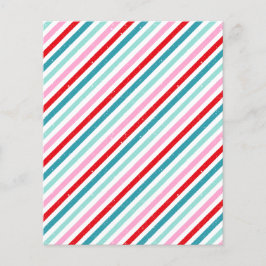 Lámina Patrón rayado Papel de cuaderno verde rosado