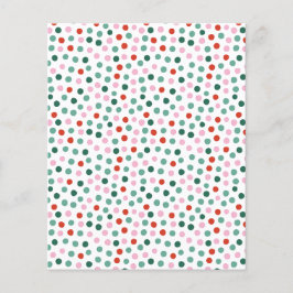 Lámina Patrón rosado, rojo y verde de Confetti