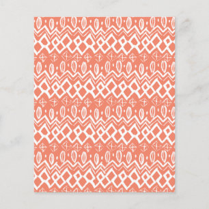 Lámina Patrón tribal blanco