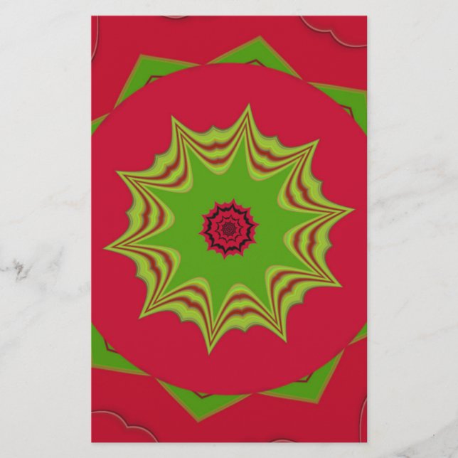 Lámina patrón tribal étnico africano rojo (Anverso)