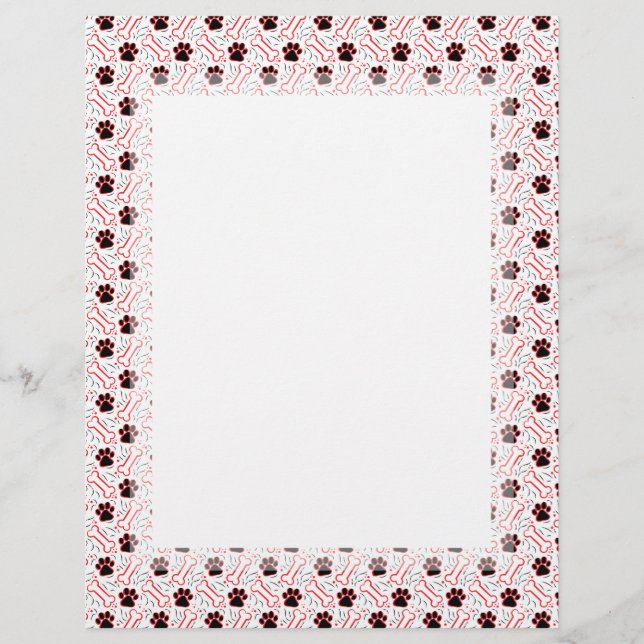 Lámina Paws and Bones Funny Design para los amantes del p (Anverso)