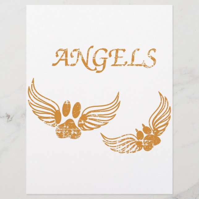 Lámina Paws de Mascota Angel con problemas (Anverso)