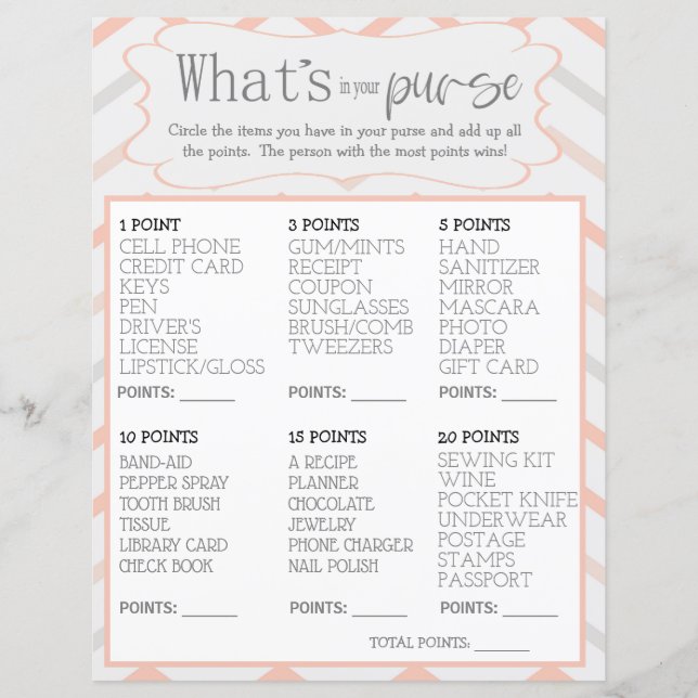 Lámina Peach Pastel y Zig Zag Gris Whats en tu cartera (Anverso)