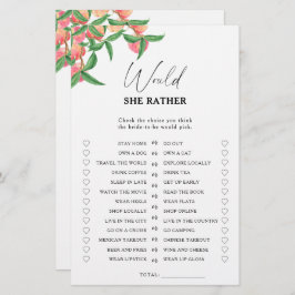 Lámina Peaches - ¿Prefiere un juego de ducha de novias?