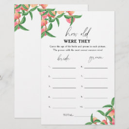 Lámina Peaches - Qué edad tenían juego de novia