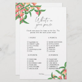 Lámina Peaches - ¿Qué hay en tu bolso?