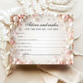 Lámina Pearls Advice and Wies Bridal Shower Card