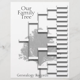 Lámina Pedigree genealogía de árbol familiar