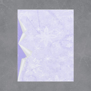 Lámina Peeling Winter Purple Scrapbook Paper