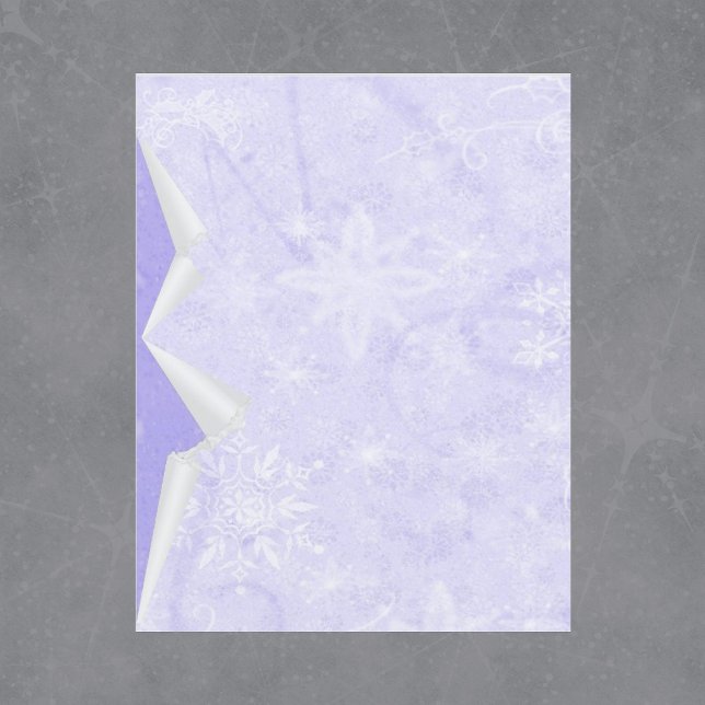 Lámina Peeling Winter Purple Scrapbook Paper (Subido por el creador)