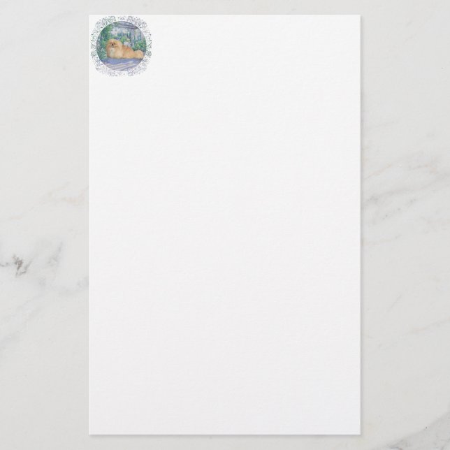 Lámina Pekingeses en Lavender (Anverso)