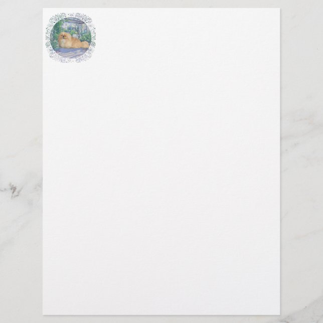 Lámina Pekingeses en Lavender (Anverso)