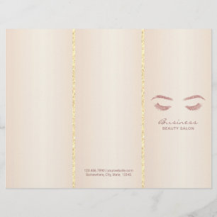 Lámina Peluquería de Lashes Triple Fold, artista de maqui