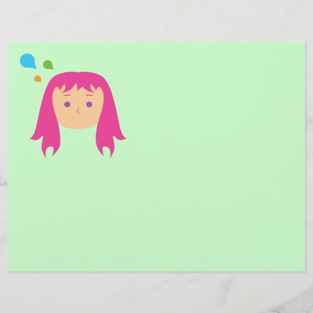 Lámina Pensamientos coloridos (Anverso)