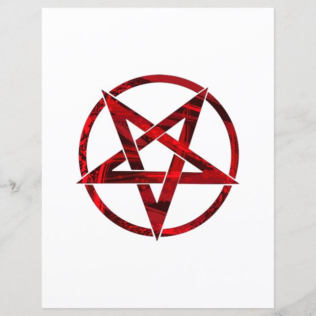 Lámina Pentagram del diablo Rojo (Anverso)