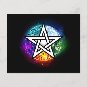 Lámina Pentagrama de Wiccan