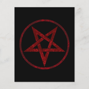 Lámina Pentagrama del Diablo Rojo