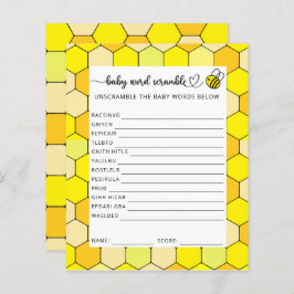 Lámina Pequeña Abeja Bebe Desorden