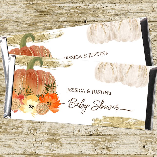 Lámina Pequeña calabaza Baby Shower Candy Bar Wrapper (Subido por el creador)