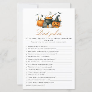 Lámina Pequeña Calabaza Baby Shower Dad Jock Activity Gam