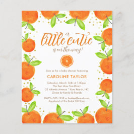 Lámina Pequeña cita en el camino Naranja Invitación a Bab