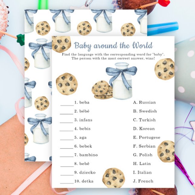 Lámina Pequeña Cookie - juego de bebé alrededor del mundo (Subido por el creador)