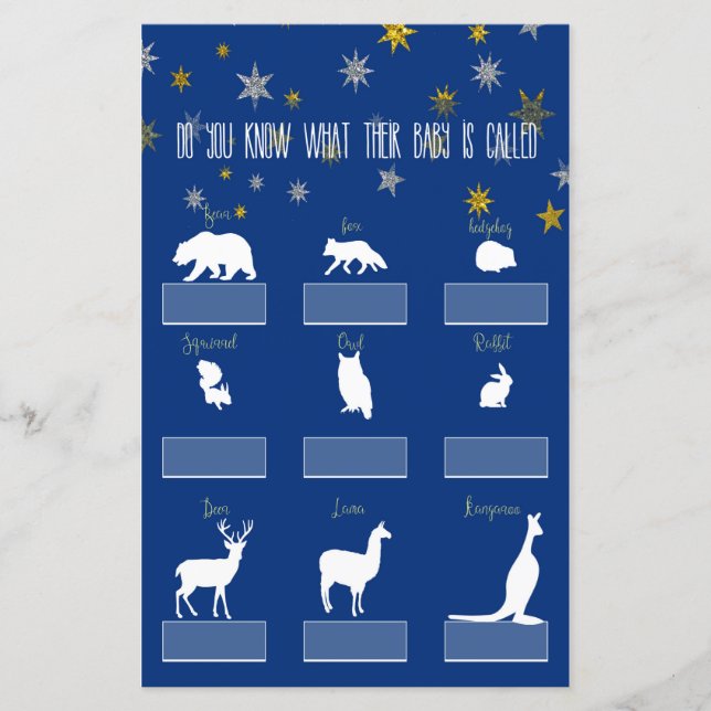 Lámina Pequeña Estrella Nombre Mi Bebé (Anverso)