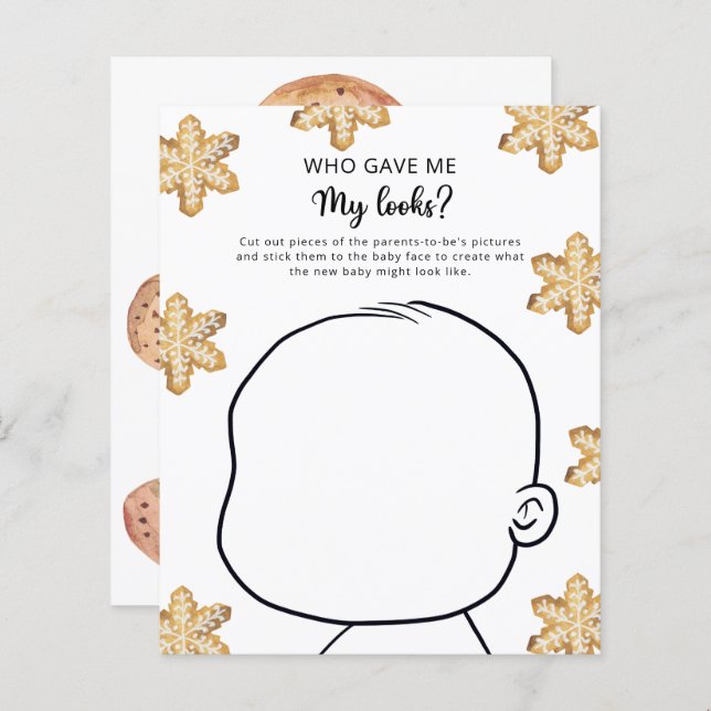 Lámina Pequeña galleta - que me dio mi apariencia (Anverso / Reverso)