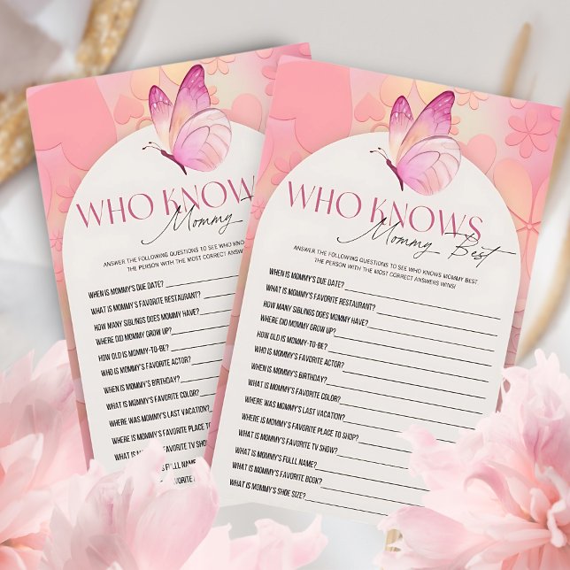 Lámina Pequeña mariposa Baby Shower que conoce a mamá mej (Subido por el creador)