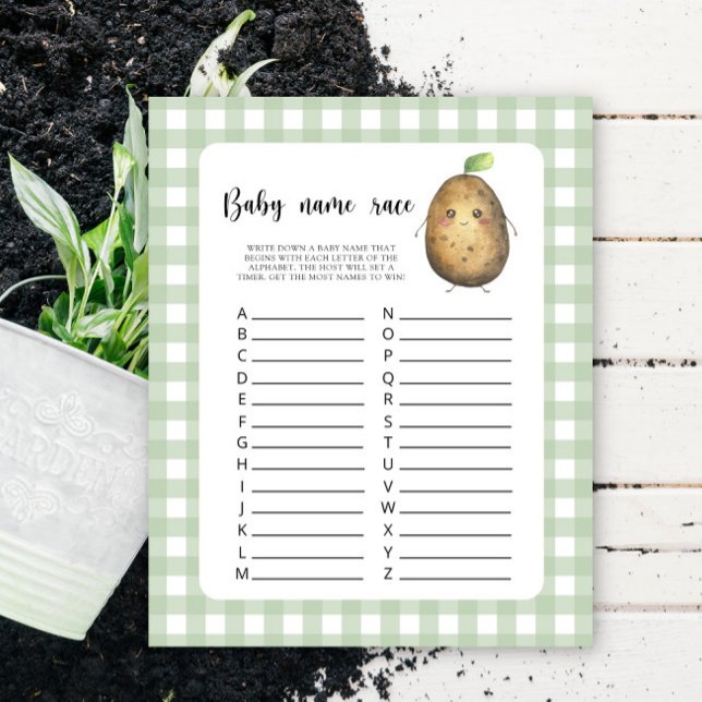 Lámina Pequeña papa - Juego de carreras de nombres de beb (Subido por el creador)