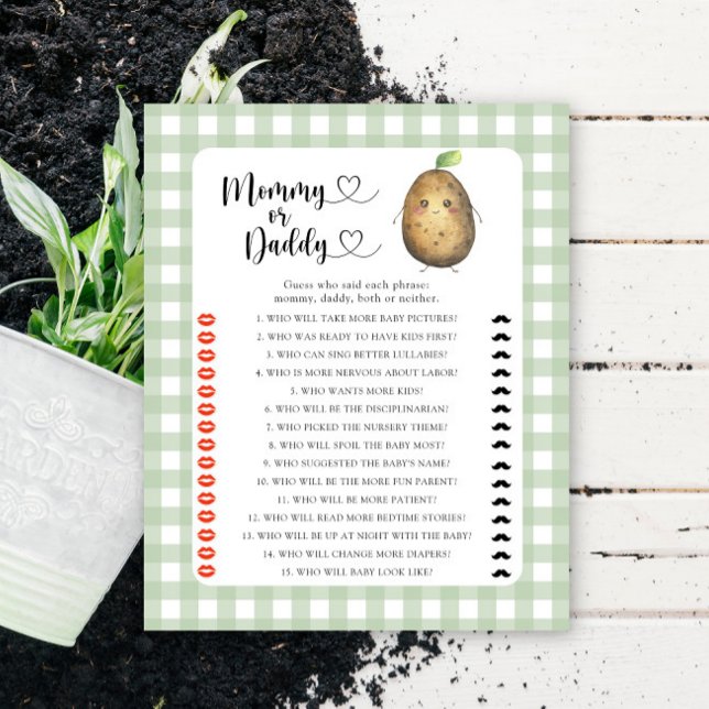 Lámina Pequeña Papa - juego de ducha para bebé de mamá o  (Subido por el creador)