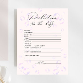 Lámina Pequeñas burbujas de perlas predicciones para la p