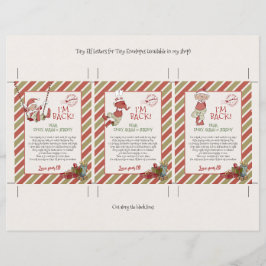 Lámina Pequeñas letras de Santa y Elf mueren