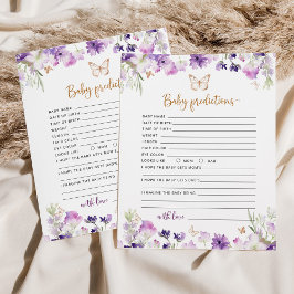 Lámina Pequeñas predicciones de orejas moradas de maripos