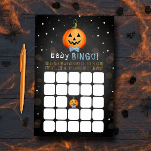Lámina Pequeño Bingo de Baby Shower de Halloween de calab