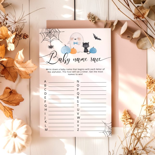 Lámina Pequeño Boo Halloween ducha bebé juego de carreras (Subido por el creador)