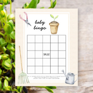 Lámina Pequeño Brote - Juego de bingo para baby shower