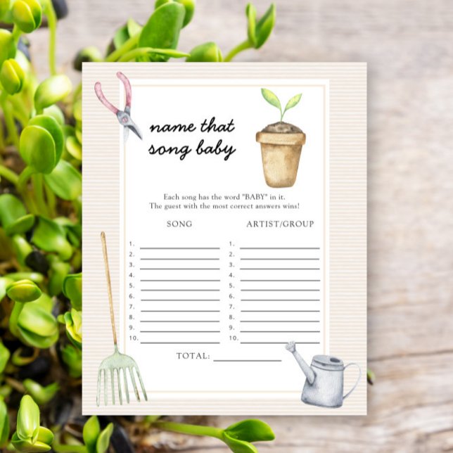 Lámina Pequeño brote - Nombra a esa canción del bebé (Subido por el creador)