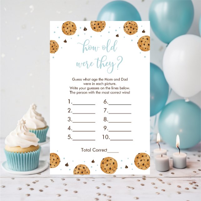 Lámina Pequeño Cookie Blue Boy Cuán Viejo Era El Juego (Subido por el creador)