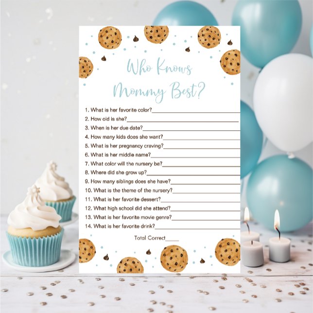 Lámina Pequeño Cookie Blue Boy que conoce a mi mejor part (Subido por el creador)