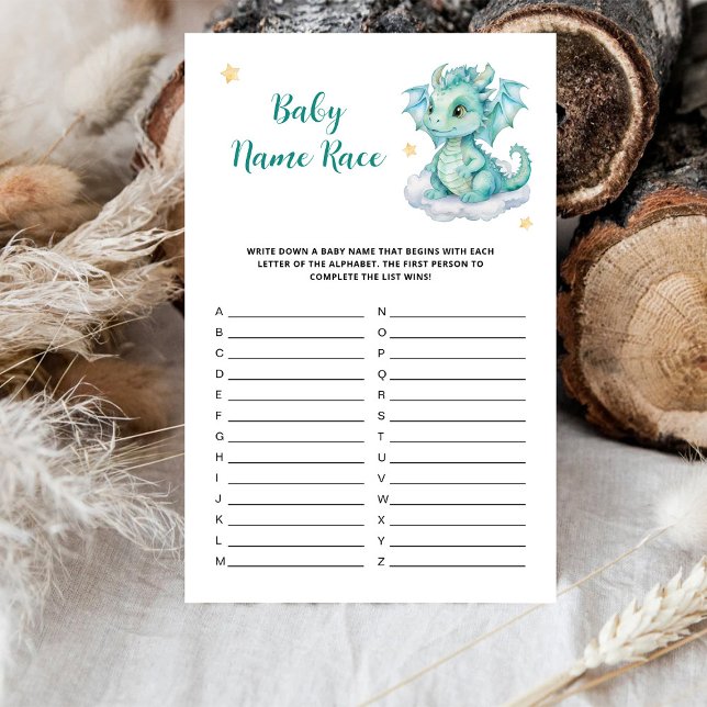 Lámina Pequeño Dragon Baby Name Race (Subido por el creador)