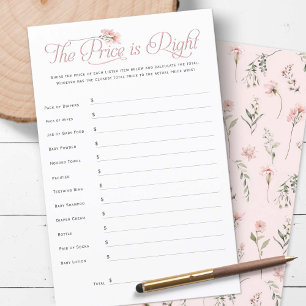 Lámina pequeño flor silvestre el precio es juego de ducha