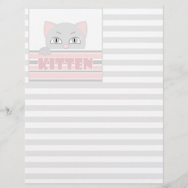 Lámina Pequeño gatito (Anverso)