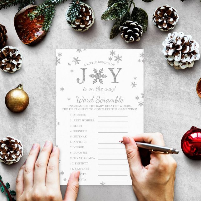 Lámina Pequeño Juego De Baby Shower De Joy Navidades (Subido por el creador)