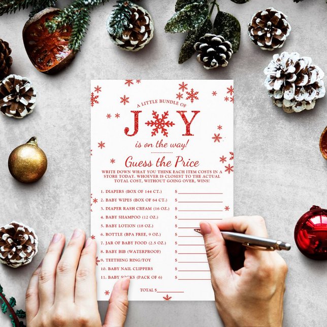 Lámina Pequeño Juego De Baby Shower De Joy Navidades (Subido por el creador)