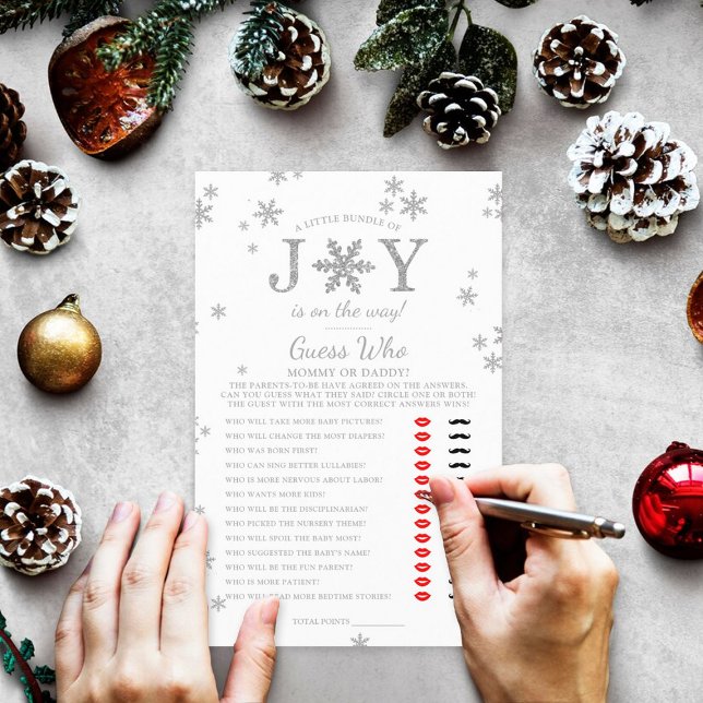 Lámina Pequeño Juego De Baby Shower De Joy Navidades (Subido por el creador)