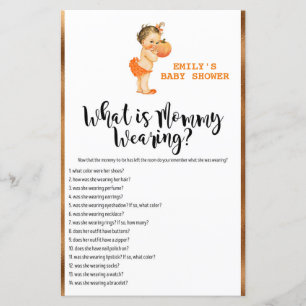 Lámina Pequeño juego de calabaza Baby Shower IMPRESO