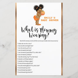 Lámina Pequeño juego de calabaza Baby Shower IMPRESO